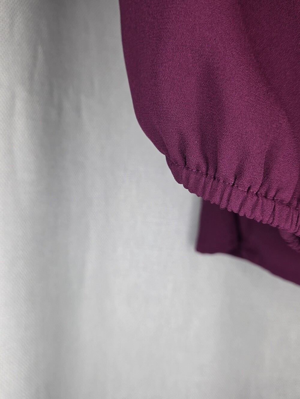 Terra & Sky XL 0X Plum Long Sleeve V-Neck Blouse - Picture 4 of 5